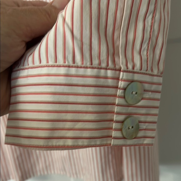 Chico's Pink Striped Blouse - Picture 8 of 8